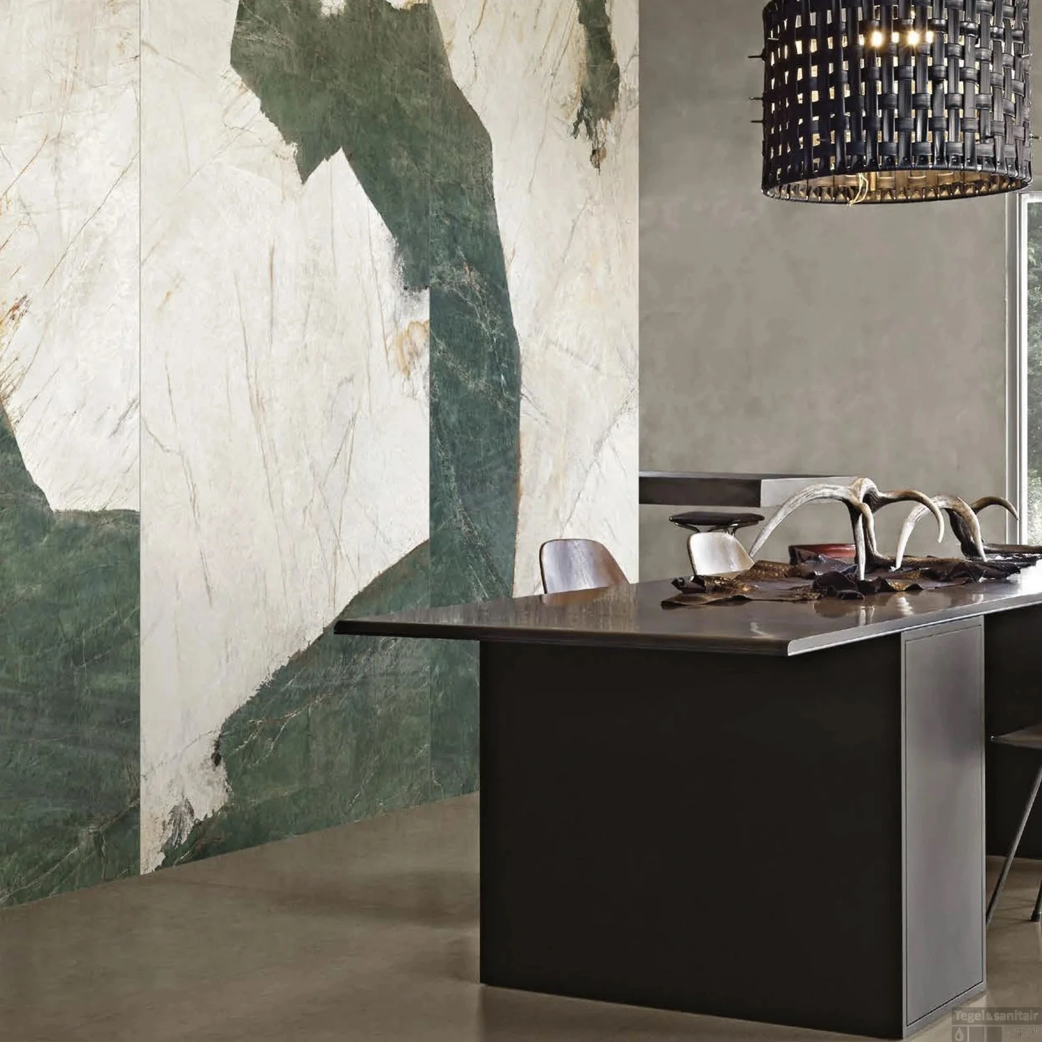 Vloertegel Douglas & Jones Magnum 120x120 Cm Marmerlook Gerectificeerd 6 Mm Mat Aqua (doosinhoud 2.88m2) - Afbeelding 7