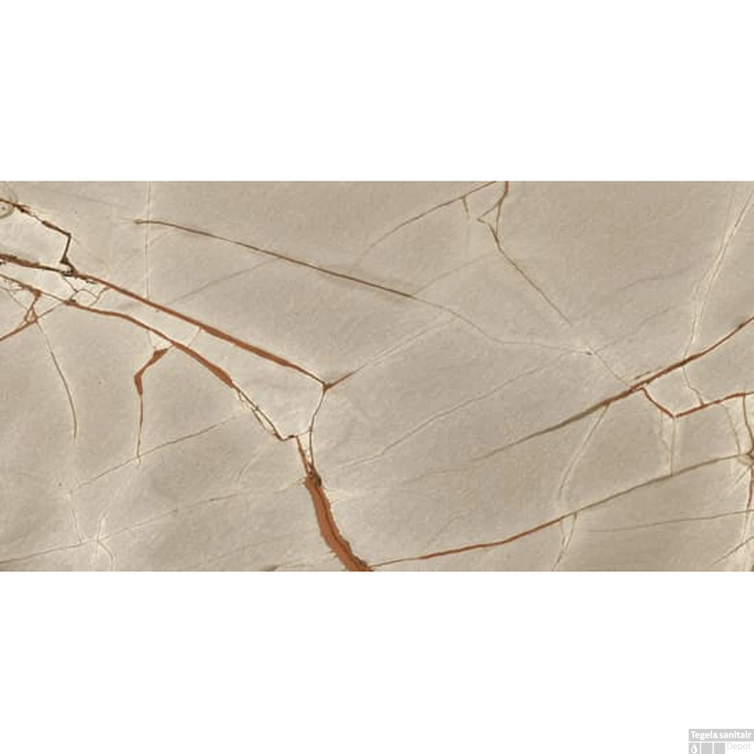 Vloertegel Douglas & Jones Magnum 60x120 Cm Marmerlook Gerectificeerd 6 Mm Gepolijst Rainforest (doosinhoud 2.16m2)