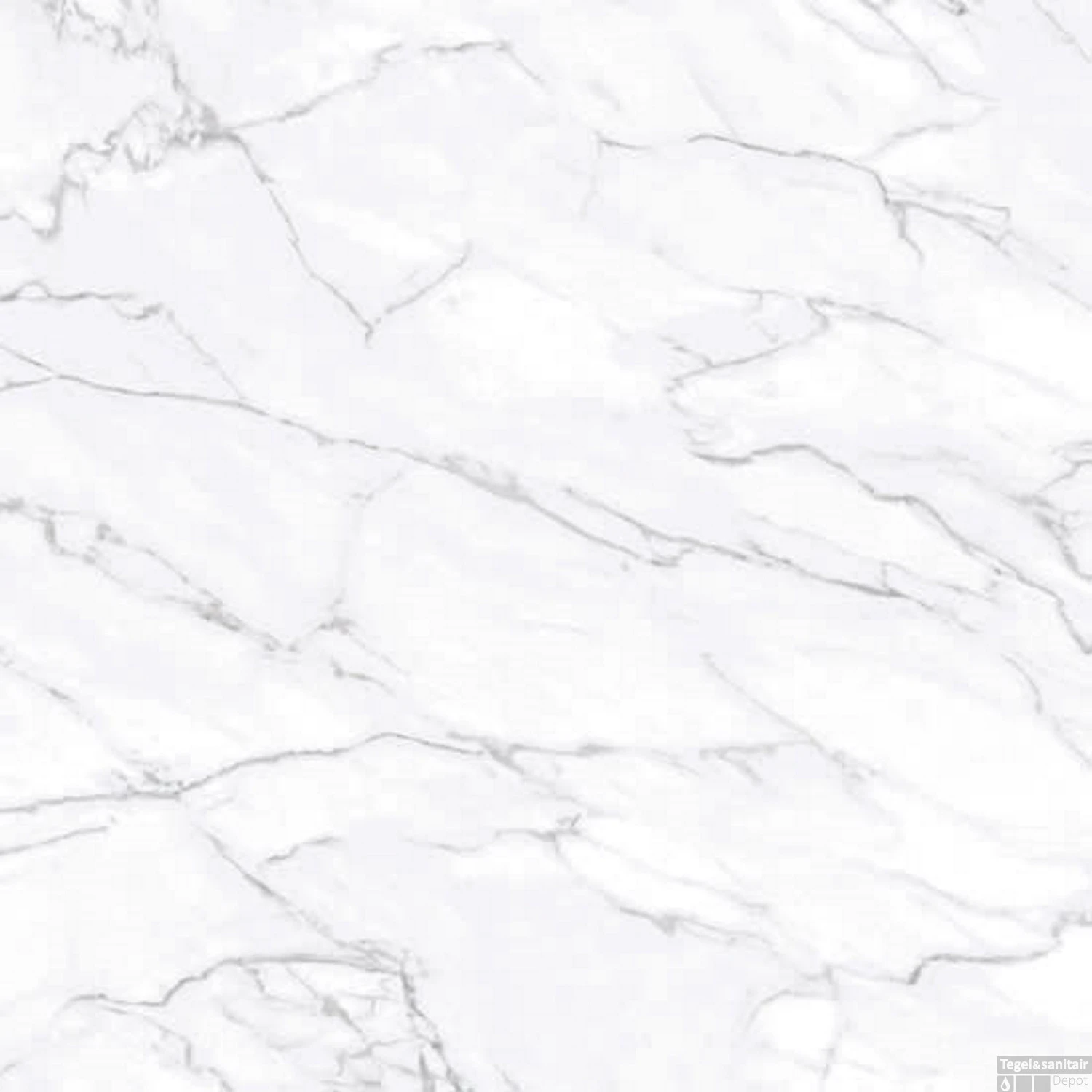 Vloertegel Douglas & Jones Marbles 120x120 Cm Glans Lincoln White (Doosinhoud 1.44m2) - Afbeelding 4