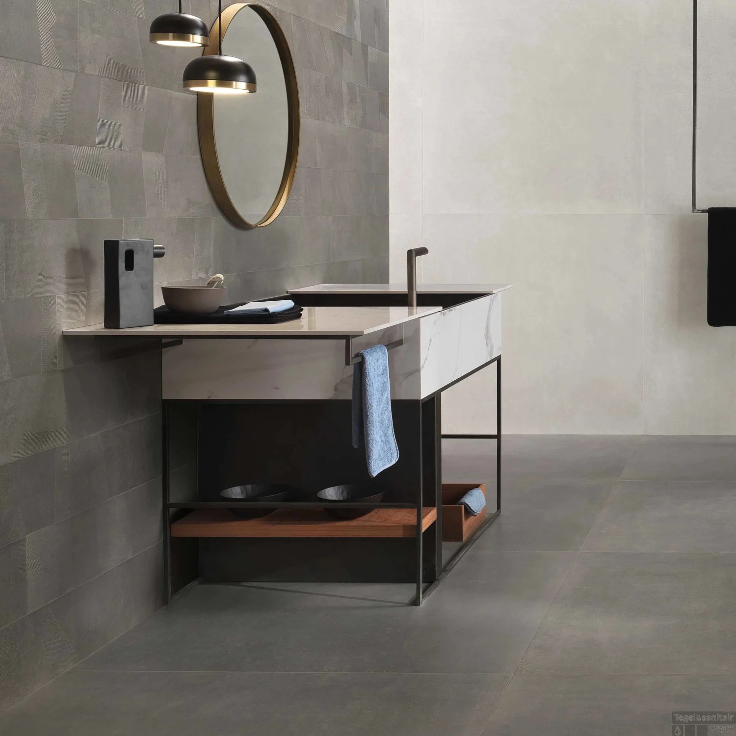 Vloertegel Douglas & Jones Sense Decor Mat Gris 60x60 Cm (Doosinhoud 1.44m2) - Afbeelding 2