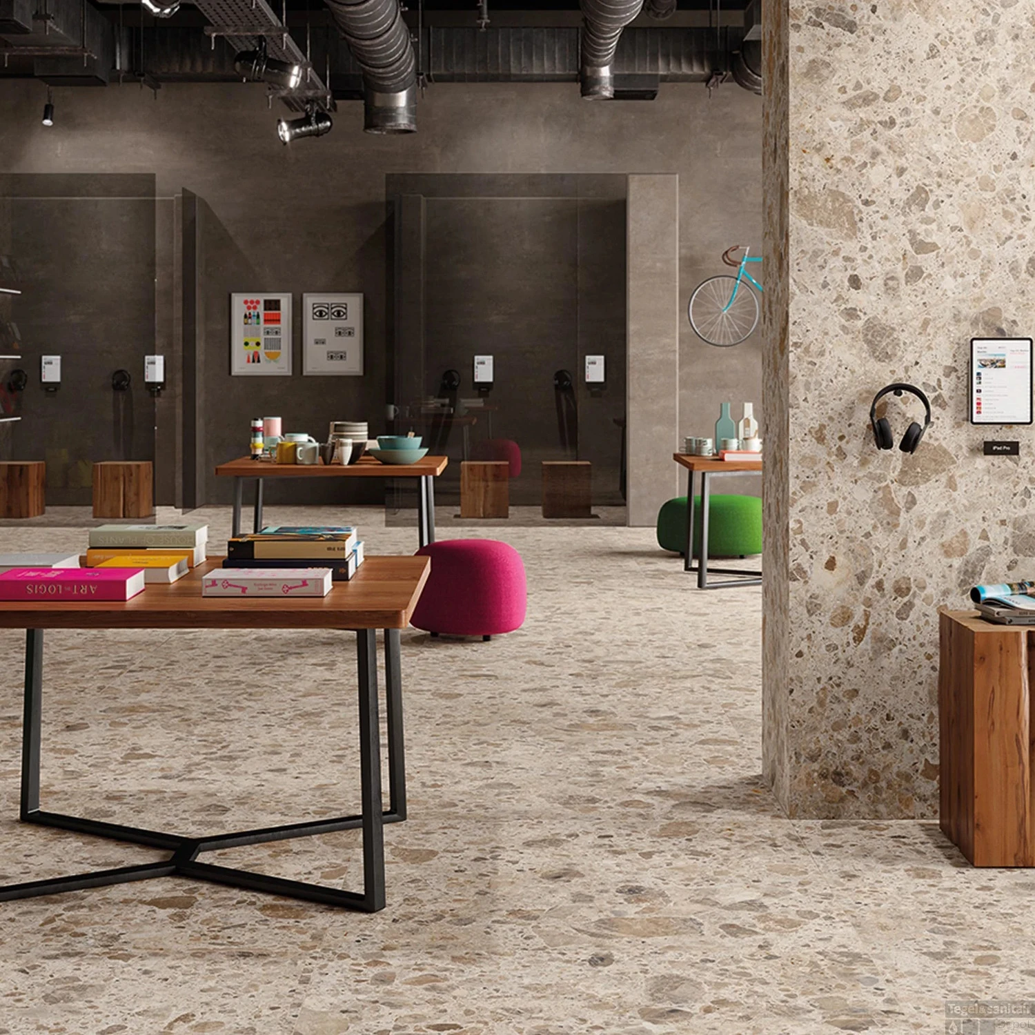 Vtwonen Composite Muretto Sand Mat 30x30 Cm (prijs Per Doos Van 6) 5 Vtwonen Composite Muretto Sand Mat 30x30 Cm (prijs Per Doos Van 6) - Afbeelding 3