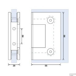 Wandbevestiging Just Creating 2 Stuks T.b.v. W1 Of W2 Chroom -Goedkope Stijl Baden Winkel wandbevestiging just creating 2 stuks t.b.v. w1 of w2 chroom tech