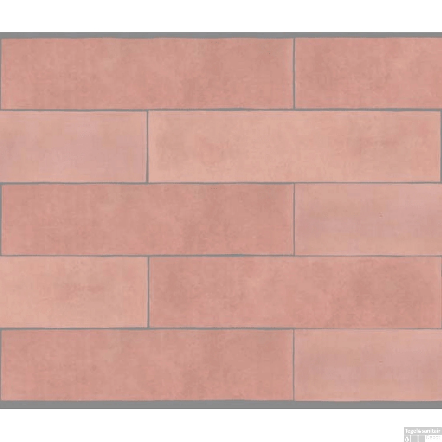 Wandtegel Douglas & Jones Atelier 6.2x25 Cm Mat Roze (doosinhoud 0.31m2) - Afbeelding 2