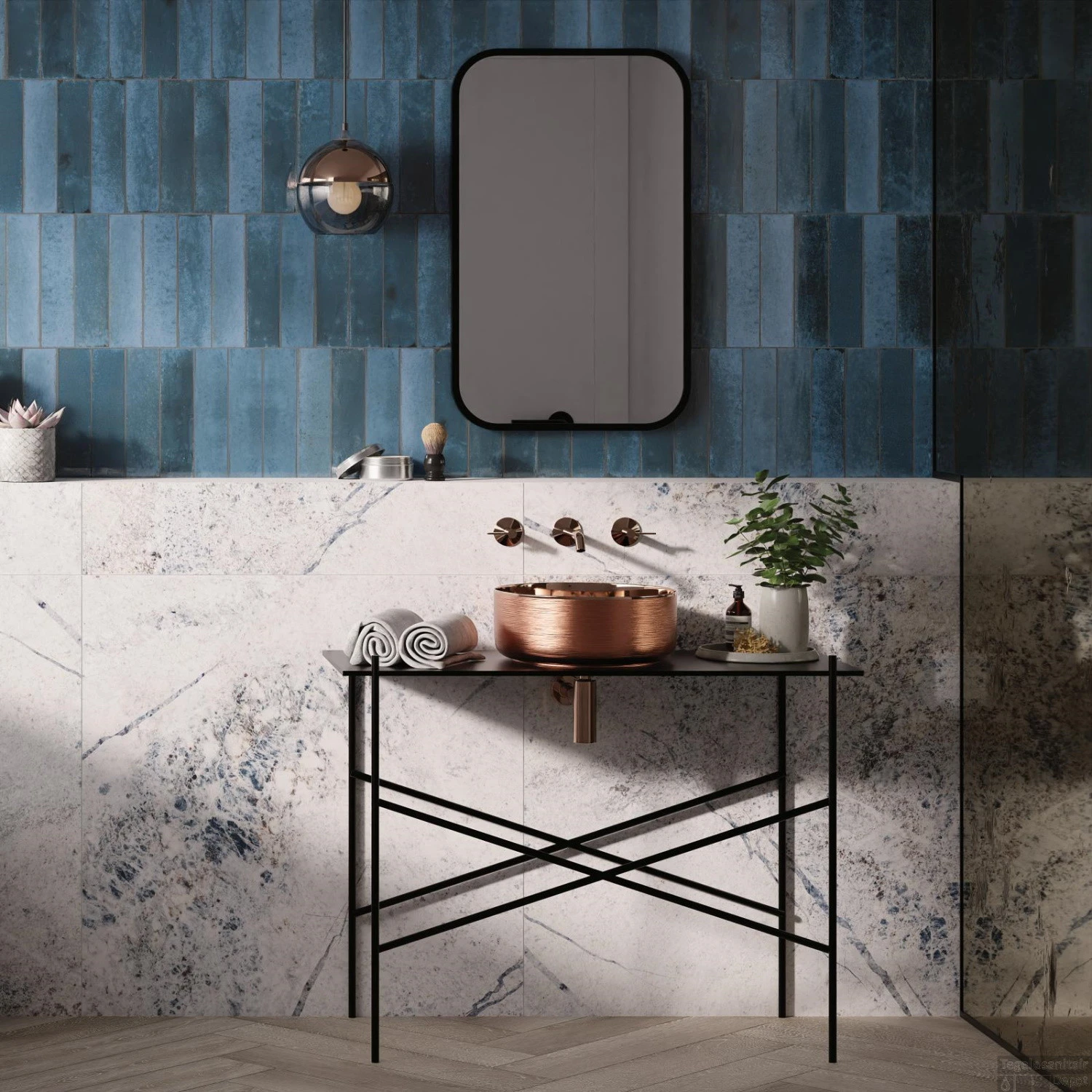 Wandtegel Dune Agadir 7x28 Cm Lago (Doosinhoud 0.51m2) 3 Wandtegel Dune Agadir 7x28 Cm Lago (Doosinhoud 0.51m2)