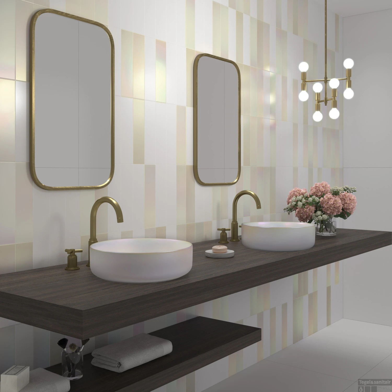 Wandtegel Dune Flat Iris Satin 7.5x30 Cm (Doosinhoud 1.26) 3 Wandtegel Dune Flat Iris Satin 7.5x30 Cm (Doosinhoud 1.26)