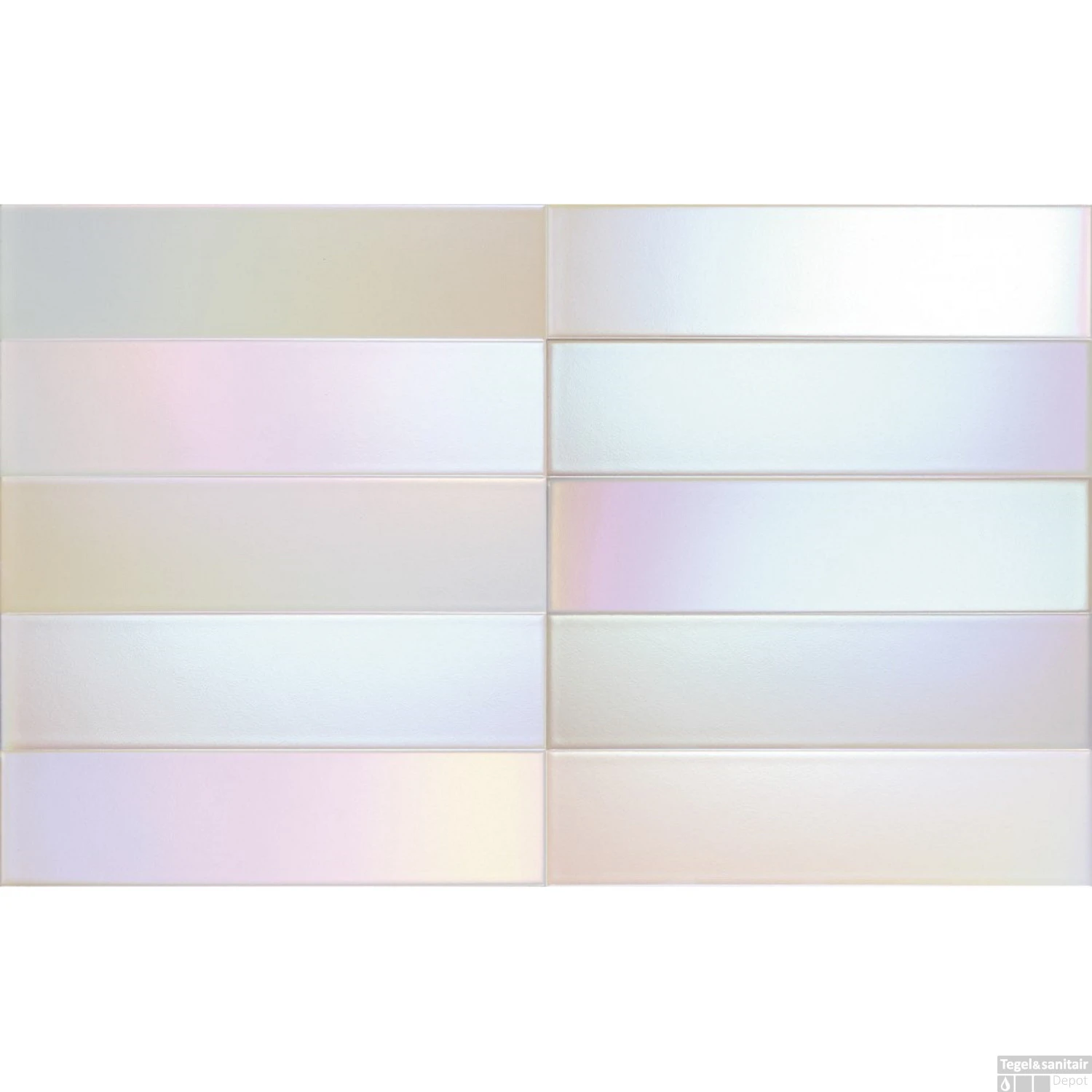 Wandtegel Dune Flat Iris Satin 7.5x30 Cm (Doosinhoud 1.26) 4 Wandtegel Dune Flat Iris Satin 7.5x30 Cm (Doosinhoud 1.26) - Afbeelding 2