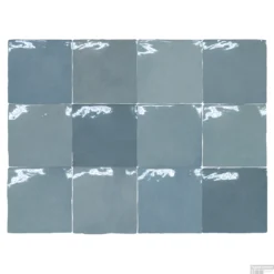 Wandtegel Rajoles Tesanal Azul Brillo 13x13 Cm (doosinhoud: 1,00 M2 Per Doos)