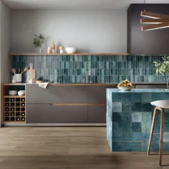 Wandtegel Tennessee Blue Keramiek 5,2x16,1 Cm (doosinhoud 0,71 M2) -Goedkope Stijl Baden Winkel wandtegel tennessee blue keramiek 5 2x16 1 cm doosinhoud 0 71 m2 2