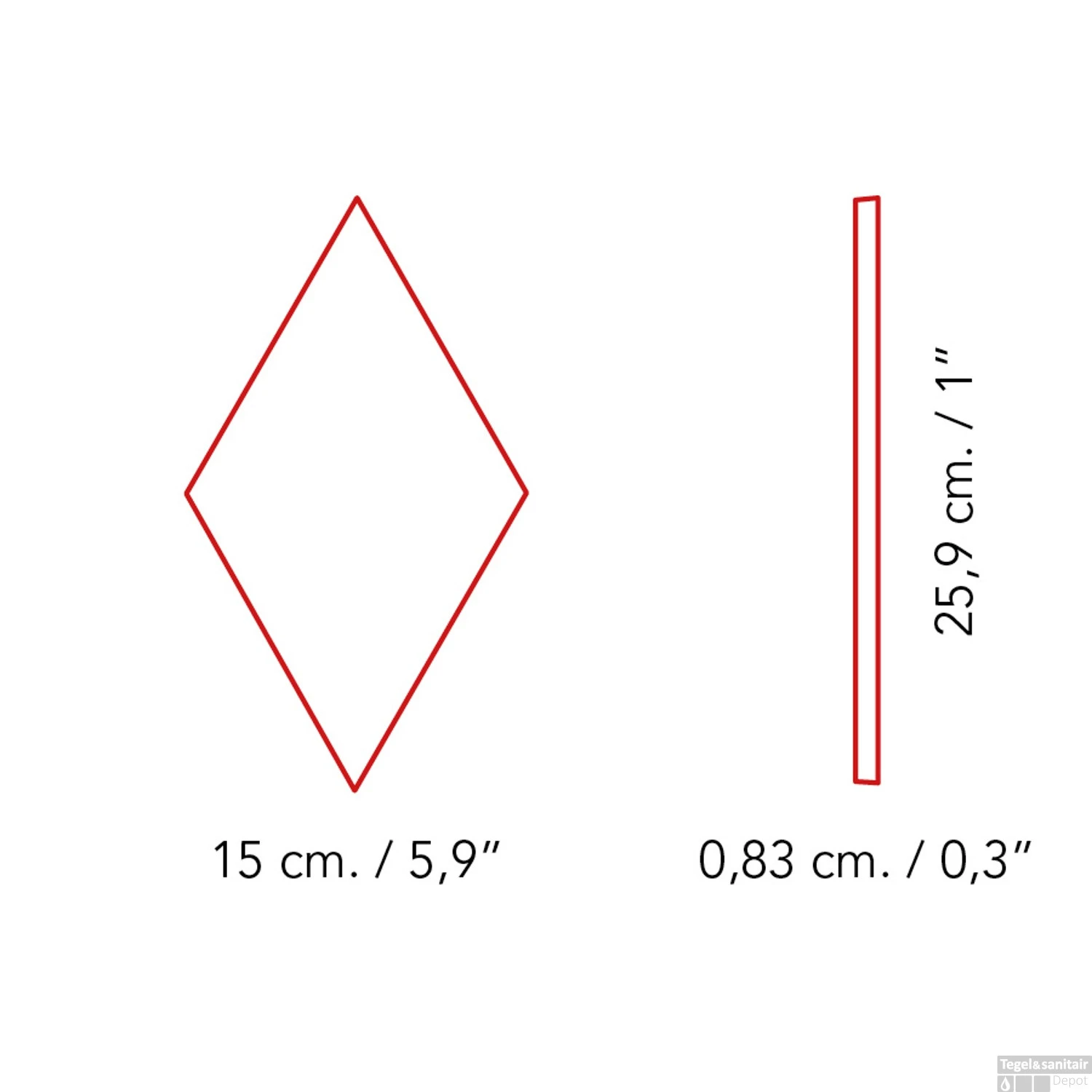Wandtegel Zyx Diamond Area Walnut Wood 15x25.9 Cm Donker Hout (Doosinhoud 0,66m2) 5 Wandtegel Zyx Diamond Area Walnut Wood 15x25.9 Cm Donker Hout (Doosinhoud 0,66m2) - Afbeelding 3