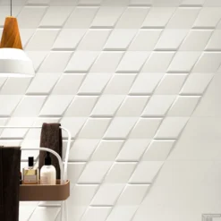 Wandtegel Zyx Diamond Drop Black Matt 15x25.9 Cm Mat Zwart (Doosinhoud 0,51m2) -Goedkope Stijl Baden Winkel wandtegel zyx diamond drop white matt15x25.9 cm mat wit sfeer 2