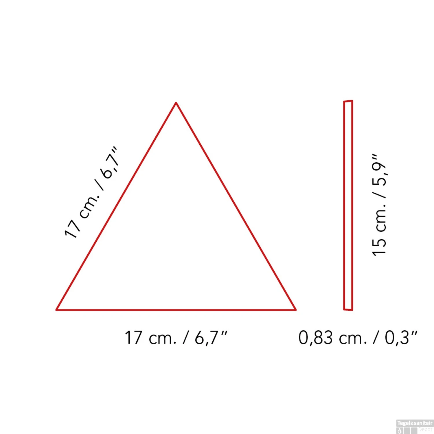 Wandtegel Zyx Triangle Layer White Matt 15x17 Cm Mat Wit (Doosinhoud 0,57m2) 5 Wandtegel Zyx Triangle Layer White Matt 15x17 Cm Mat Wit (Doosinhoud 0,57m2) - Afbeelding 3