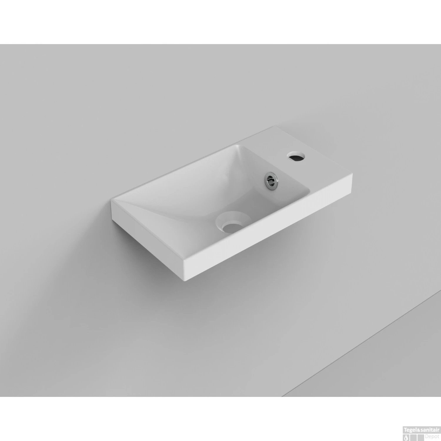 Fonteinset Industrieel BWS Frame Hangend 40 Cm Mat Zwart Aluminium Glans Wit (exclusief Kraan En Afvoer) 5 Fonteinset Industrieel BWS Frame Hangend 40 Cm Mat Zwart Aluminium Glans Wit (exclusief Kraan En Afvoer) - Afbeelding 3