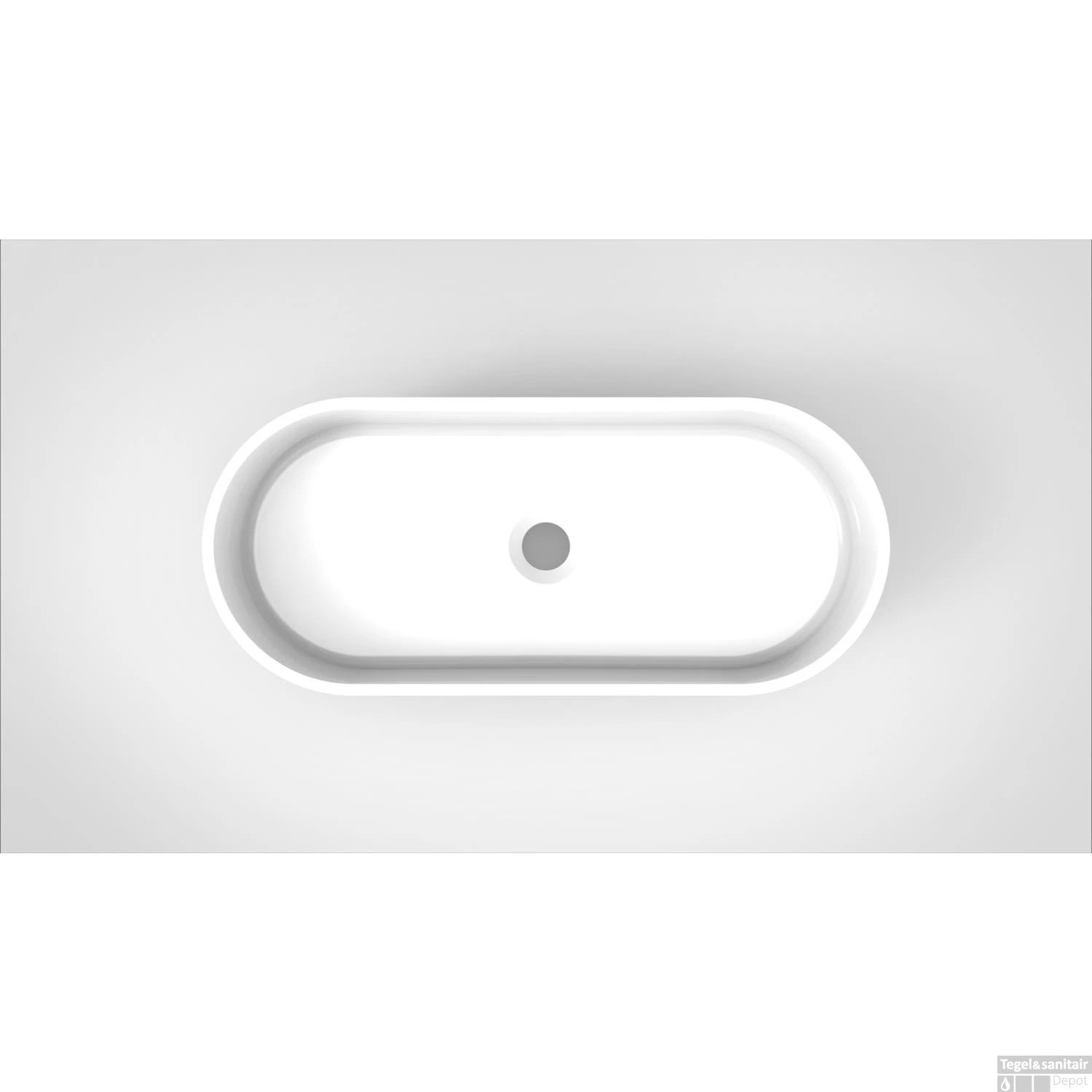 Opbouw Waskom Arcqua Case Ovaal 60x26 Cm Glans Wit 4 Opbouw Waskom Arcqua Case Ovaal 60x26 Cm Glans Wit - Afbeelding 2