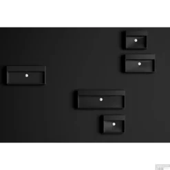 Wastafel Clou Wash Me 110x42x8 Cm Keramiek Mat Zwart -Goedkope Stijl Baden Winkel wash me black spread bb 2