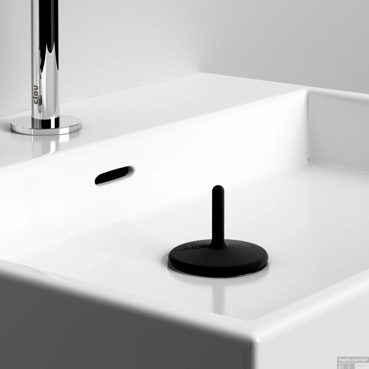 Clou Waterstop Mini Wash Me Siliconen Zwart 5 Clou Waterstop Mini Wash Me Siliconen Zwart - Afbeelding 3