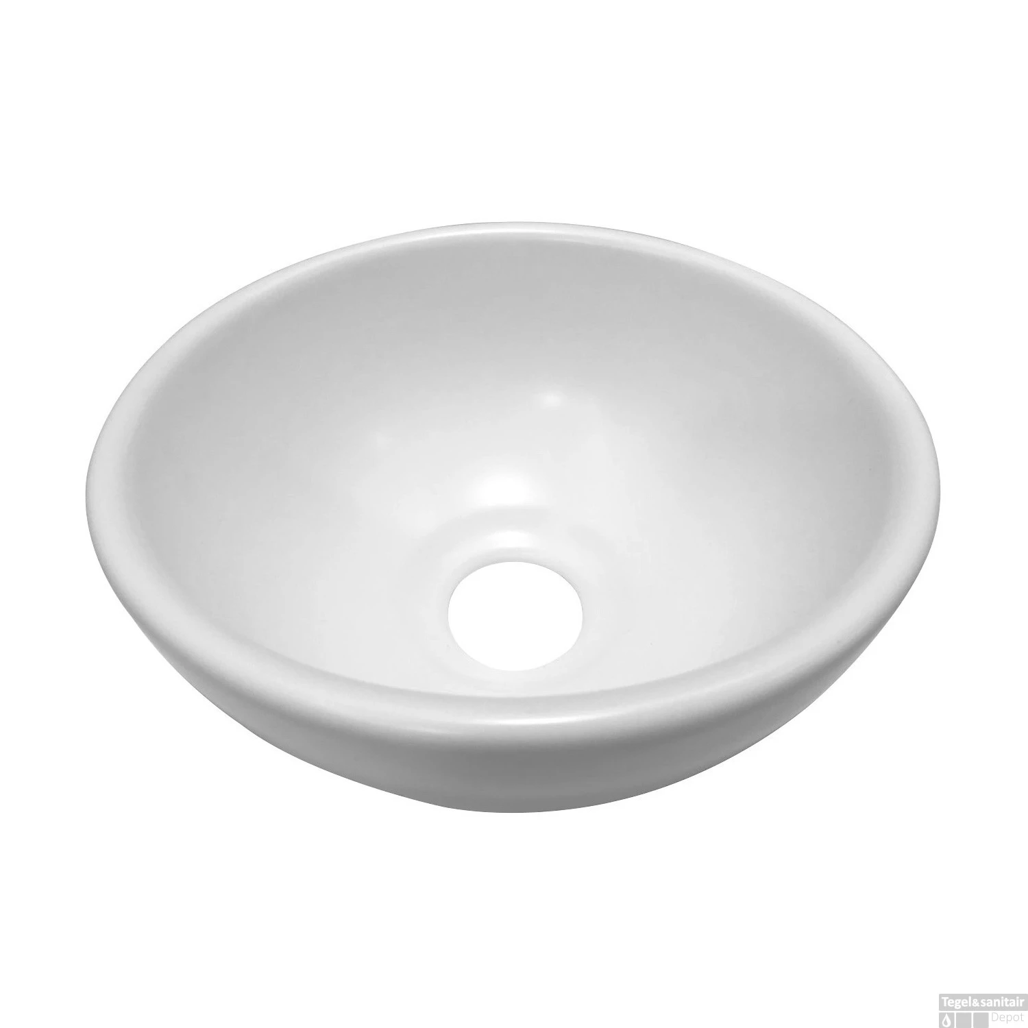 Waskom Boss & Wessing Opbouw Rond Keramiek 20x9cm Wit 3 Waskom Boss & Wessing Opbouw Rond Keramiek 20x9cm Wit