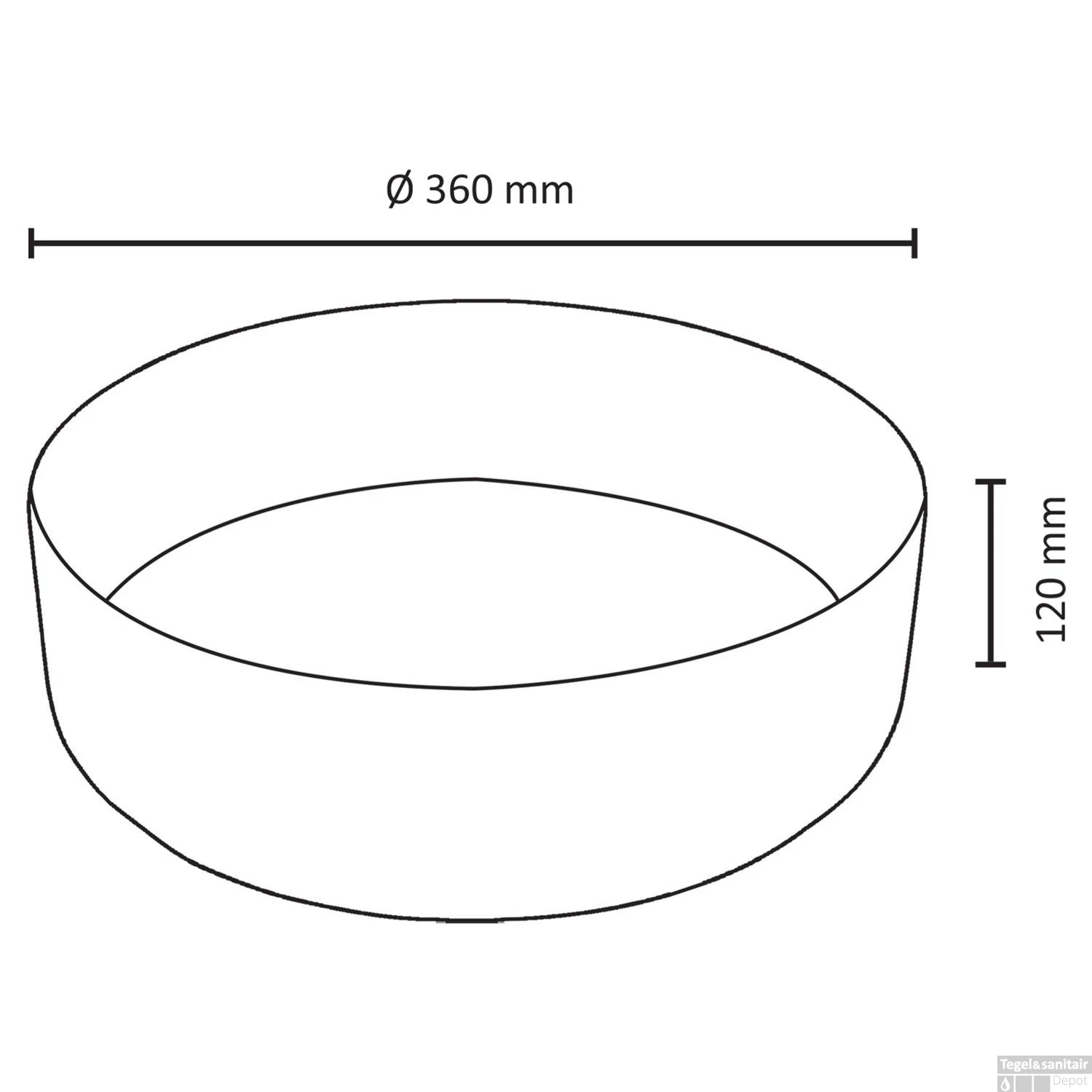 Waskom Differnz Mira 36x12 Cm Mat Wit 4 Waskom Differnz Mira 36x12 Cm Mat Wit - Afbeelding 2
