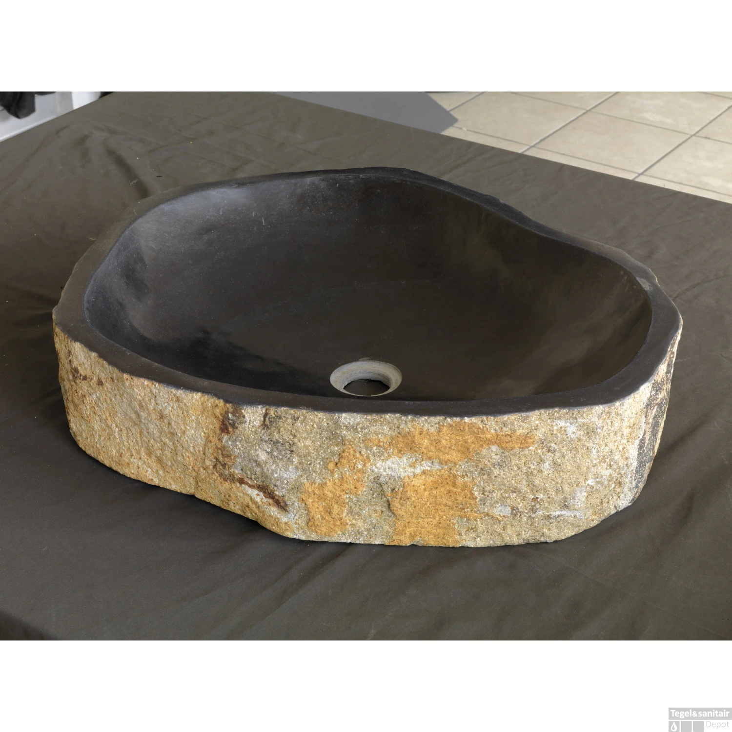 Waskom Imso Lavabo Pilar Stone Lava Steen 40x60x13cm 3 Waskom Imso Lavabo Pilar Stone Lava Steen 40x60x13cm