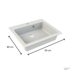 Waskom Inbouw Allibert Kianja 50x40x1,4 Cm Polybeton Hoogglans Wit -Goedkope Stijl Baden Winkel waskom inbouw allibert happy polybeton hoogglans wit tech 1