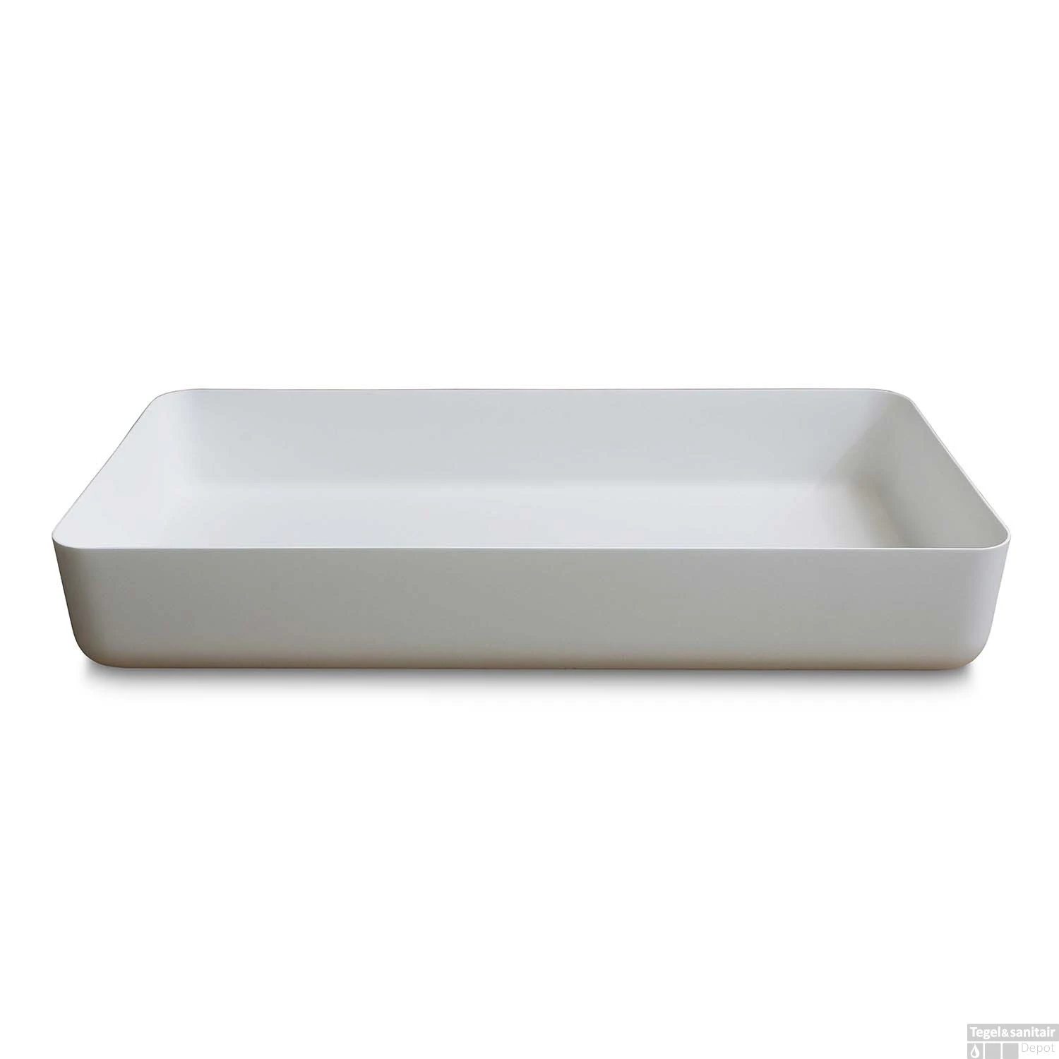 Waskom Opbouw Rechthoekig Luca Sanitair 80x40x13,5 Cm Solid Surface Mat Wit 3 Waskom Opbouw Rechthoekig Luca Sanitair 80x40x13,5 Cm Solid Surface Mat Wit