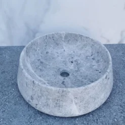 Waskom Sanilux Opzetkom 41x13 Cm Grijs