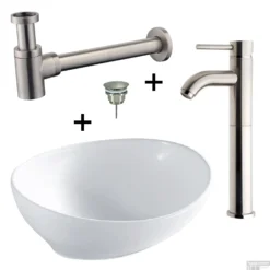 Waskompack Barco Keramiek 40x33x14.5 Cm RVS 17 Waskompack Barco Keramiek 40x33x14.5 Cm RVS -Goedkope Stijl Baden Winkel waskompack barco keramiek 40x33x14.5 cm rvs koh32.3411setrvs