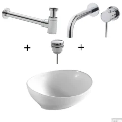 Waskomset Barco Incl Chromen Inbouwkraan Afvoer En Waste