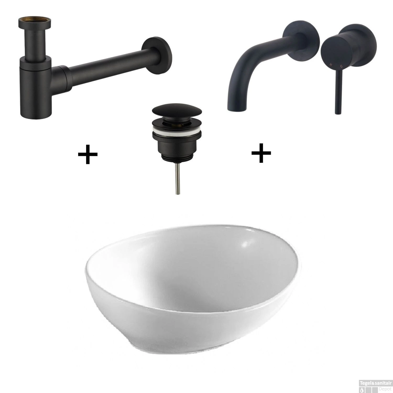 Waskomset Barco Incl Mat Zwarte Inbouwkraan Afvoer En Waste 3 Waskomset Barco Incl Mat Zwarte Inbouwkraan Afvoer En Waste