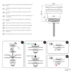 Wastafel Afvoerplug Differnz Pop Up 6 Cm Goud 7 Wastafel Afvoerplug Differnz Pop Up 6 Cm Goud -Goedkope Stijl Baden Winkel wastafel afvoerplug differnz pop up 7 cm goud detail