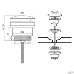 Wastafel Afvoerplug Differnz Pop Up 7 Cm Chroom 5 Wastafel Afvoerplug Differnz Pop Up 7 Cm Chroom -Goedkope Stijl Baden Winkel wastafel afvoerplug differnz pop up design tech