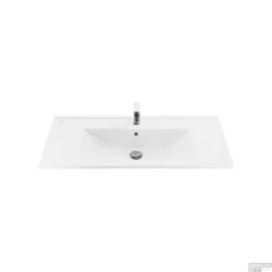 Wastafel Boss & Wessing 1 Kraangat 45x100 Cm Rechthoek Keramiek Wit