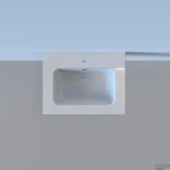 Wastafel Boss & Wessing Pakaru 61x46,5x17 Glans Wit (1 Kraangat) 9 Wastafel Boss & Wessing Pakaru 61x46,5x17 Glans Wit (1 Kraangat) -Goedkope Stijl Baden Winkel wastafel bws pakaru was102637 detail