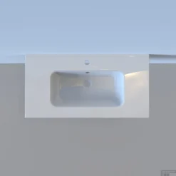 Wastafel Boss & Wessing Pakaru 91x46,5x17 Glans Wit (1 Kraangat) 9 Wastafel Boss & Wessing Pakaru 91x46,5x17 Glans Wit (1 Kraangat) -Goedkope Stijl Baden Winkel wastafel bws pakaru was102684 detail1