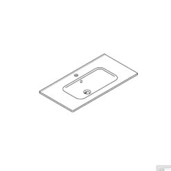 Wastafel Boss & Wessing Pakaru 91x46,5x17 Glans Wit (1 Kraangat) 11 Wastafel Boss & Wessing Pakaru 91x46,5x17 Glans Wit (1 Kraangat) -Goedkope Stijl Baden Winkel wastafel bws pakaru was102684 tech1