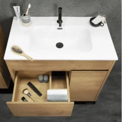 Wastafel Differnz Sofi 80 X 46 CM Wit -Goedkope Stijl Baden Winkel wastafel differnz sofi 80 x 46 cm wit 3