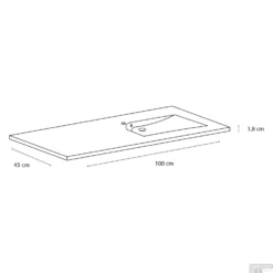 Wastafel Differnz Style 100 Cm Asymmetrisch Links Wit 5 Wastafel Differnz Style 100 Cm Asymmetrisch Links Wit -Goedkope Stijl Baden Winkel wastafel differnz style 100 cm asymmetrisch links wit tech