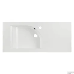 Wastafel Differnz Style 100 Cm Asymmetrisch Rechts Wit