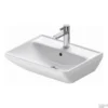 Wastafel Duravit D-Neo Met Overloop Kraanvlak 1 Kraangat 55 Cm Hoogglans Wit