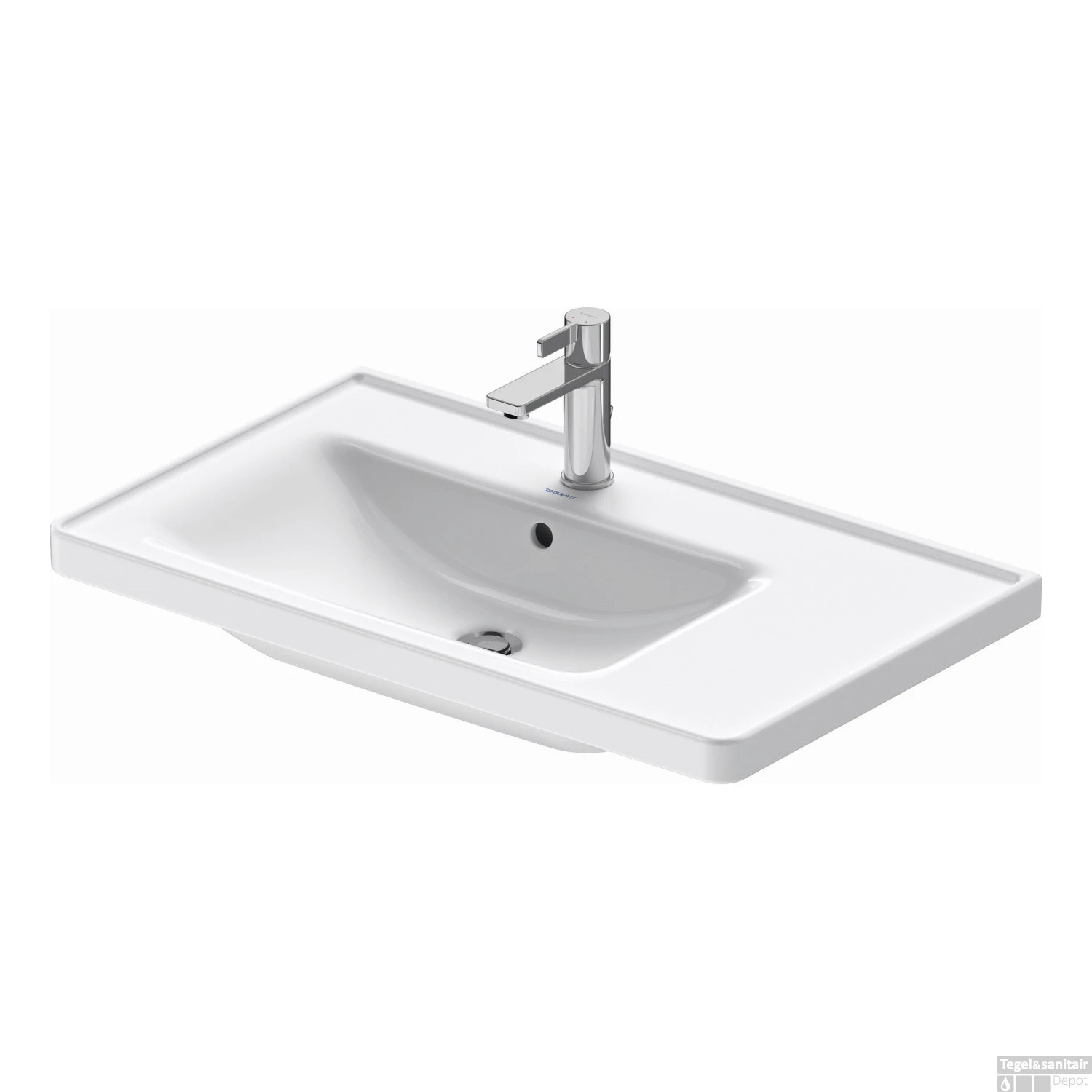 Wastafel Duravit D-Neo Rand Overloop Kraanvlak 1 Kraangat 80 Cm Hoogglans Wit Links 3 Wastafel Duravit D-Neo Rand Overloop Kraanvlak 1 Kraangat 80 Cm Hoogglans Wit Links