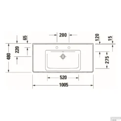 Wastafel Duravit D-Neo WonderGliss Met Overloop Kraanvlak Zonder Kraangat 100.5 Cm Hoogglans Wit 8 Wastafel Duravit D-Neo WonderGliss Met Overloop Kraanvlak Zonder Kraangat 100.5 Cm Hoogglans Wit -Goedkope Stijl Baden Winkel wastafel duravit d neo wondergliss met overloop kraanvlak zonder kraangat 100.5 cm hoogglans wit tech2