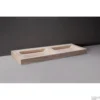 Wastafel Forzalaqua Bellezza Doppio Travertin Gezoet 140,5x51,5x9 Cm Zonder Kraangat -Goedkope Stijl Baden Winkel wastafel forzalaqua bellezza doppio travertin gezoet 140 5x51 5x9 cm zonder kraangat shop
