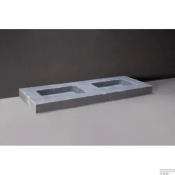 Wastafel Forzalaqua Napoli Cloudy Marmer Gezoet 160x60x9 Cm Zonder Kraangat