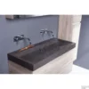 Wastafel Forzalaqua Oslo Hardsteen Gezoet Met 2 Kraangaten 100,5x51,5x9,5 Cm 1 Wastafel Forzalaqua Oslo Hardsteen Gezoet Met 2 Kraangaten 100,5x51,5x9,5 Cm -Goedkope Stijl Baden Winkel wastafel forzalaqua oslo hardsteen gezoet met 2 kraangaten 100 5x51 5x9 5 cm sfeer1