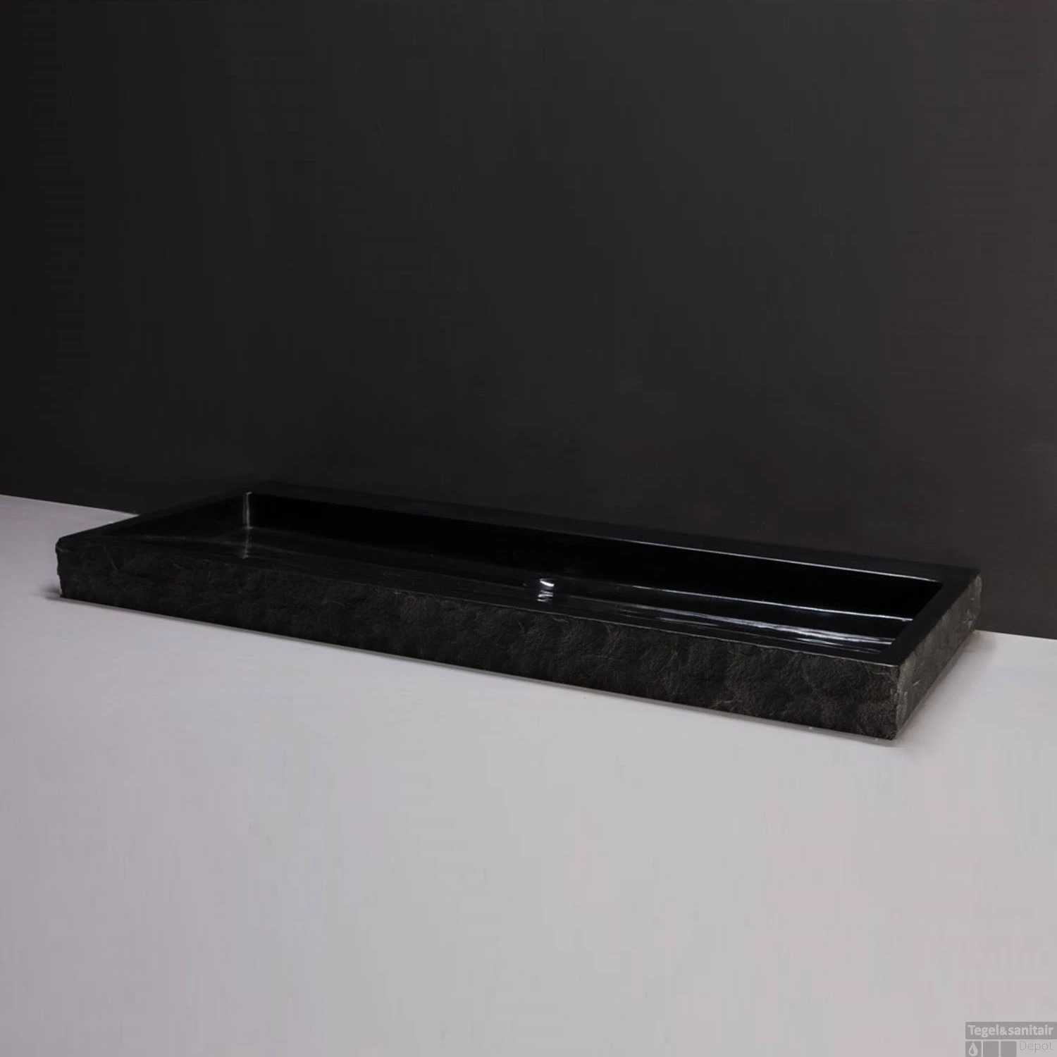 Wastafel Forzalaqua Palermo Graniet Gepolijst Gekapt Met Kraangat Zwart 100,5x51,5x9 Cm 3 Wastafel Forzalaqua Palermo Graniet Gepolijst Gekapt Met Kraangat Zwart 100,5x51,5x9 Cm