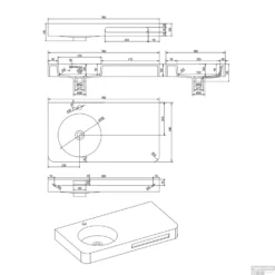Fontein Ideavit Solidbrio 90x48x14 Cm Solid Surface Mat Wit -Goedkope Stijl Baden Winkel wastafel ideavit solidbrio90 matwit tech