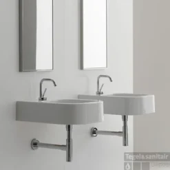 Keramische Wastafel Scarabeo Next 41x50cm Wit -Goedkope Stijl Baden Winkel wastafel plieger scarabeo next 41x50cm wit 1