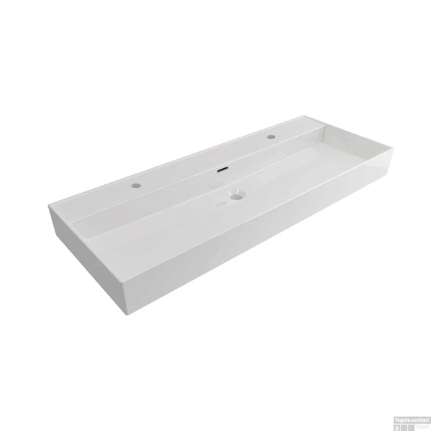 Wastafel Plieger Kansas 2 Kraangaten 120x46,6 Cm Met Overloop Wit 3 Wastafel Plieger Kansas 2 Kraangaten 120x46,6 Cm Met Overloop Wit