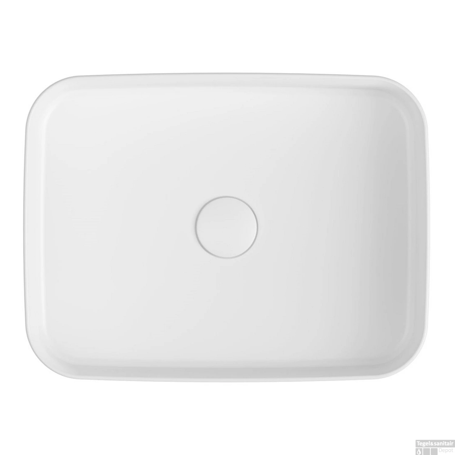 Wastafel Sapho Infinity 50x36 Cm Wit 4 Wastafel Sapho Infinity 50x36 Cm Wit - Afbeelding 2