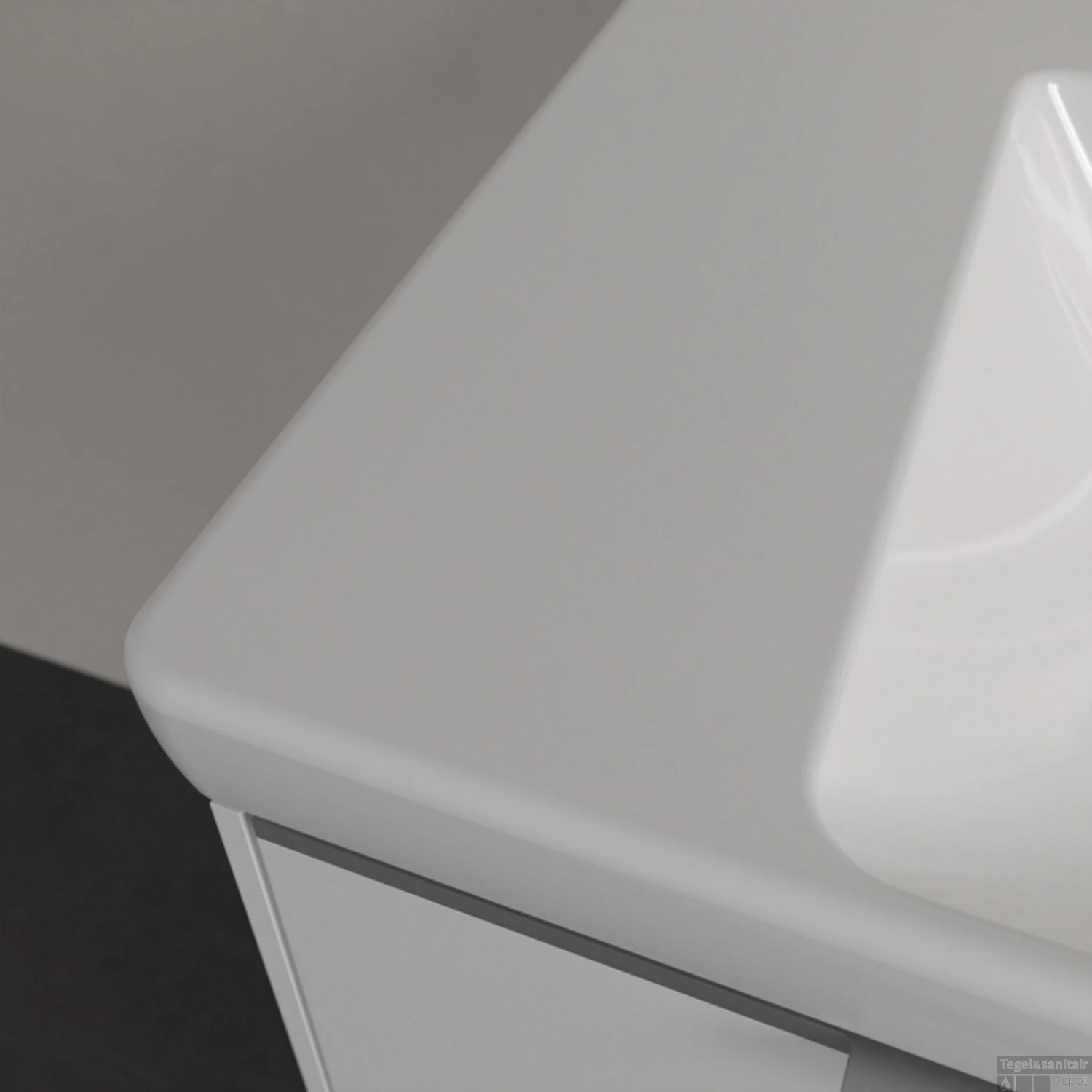 Wastafel Villeroy & Boch Subway 3.0 Met CeramicPlus Geen Kraangat Geen Overloop 100x47x16.5 Cm Wit Alpin 7 Wastafel Villeroy & Boch Subway 3.0 Met CeramicPlus Geen Kraangat Geen Overloop 100x47x16.5 Cm Wit Alpin - Afbeelding 5