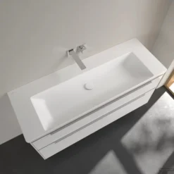 Wastafel Villeroy & Boch Subway 3.0 Met CeramicPlus 0 Kraangaten Zonder Overloop 130x47x16.5 Cm Stone White -Goedkope Stijl Baden Winkel wastafel villeroy boch subway 3.0 130x47x16.5 cm stone white sfeer4